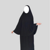 "Stijlvol en bescheiden: de Premium Jersey Set met rok en khimar. Comfortabele stof voor een elegante look."