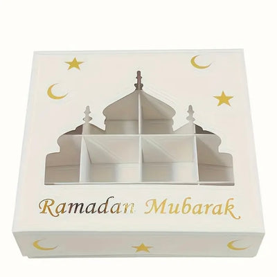 "Verras je geliefden met de Ramadan Mubarak Luxe Geschenkdoos. Perfect voor een feestelijke viering."